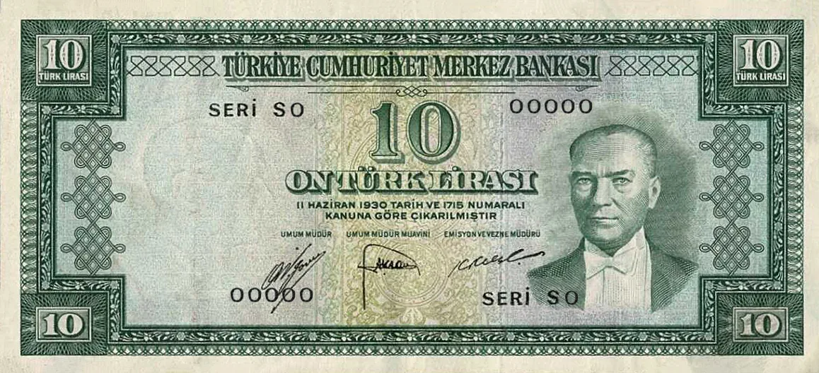 10 Türk Lirası (E5-Tertip II)